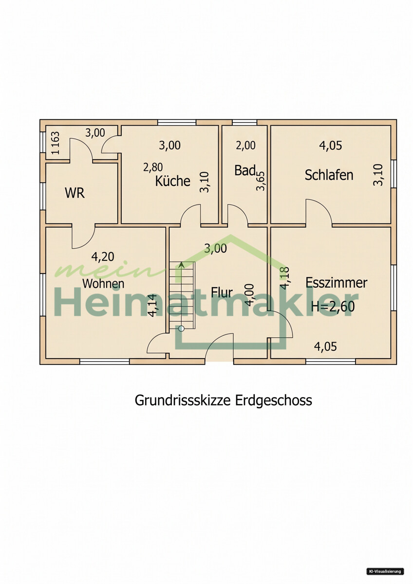 Grundriss EG Einfamilienhaus Gatersleben