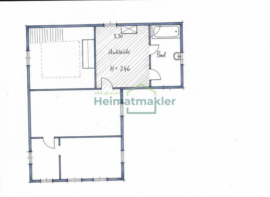 Grundriss OG Schmiede Haus Ditfurt