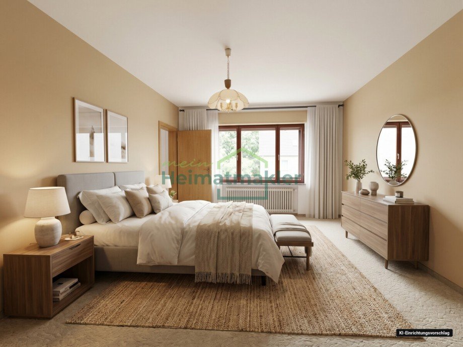 EG - Schlafzimmer nach Sanierung Reihenhaus Hecklingen