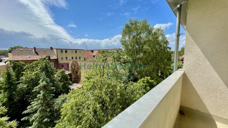 Blick vom Balkon Etagenwohnung Aschersleben