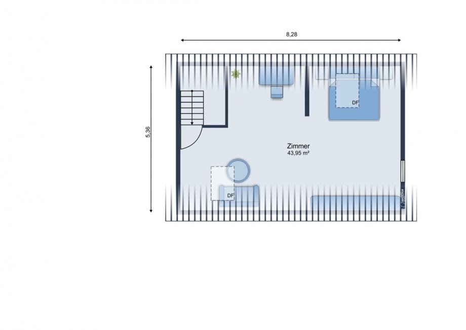 Dachgeschoss Einfamilienhaus Ditfurt