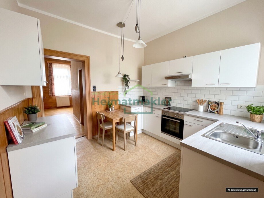 1. OG - K�che m�bliert Reihenmittelhaus Bernburg