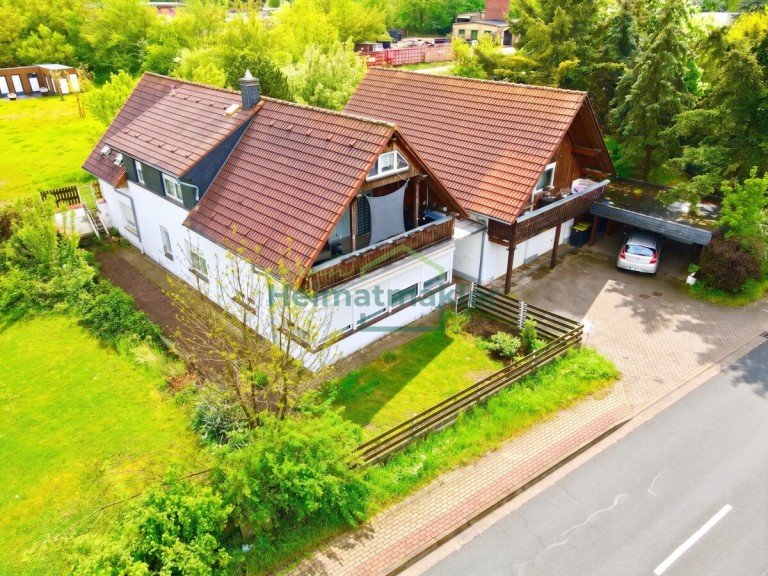 Luftbild Aschersleben Mehrfamilienhaus Kapitalanleger aufgepasst! Mehrfamilienhaus mit 3 WE in Aschersleben - mit Garagen und Carport