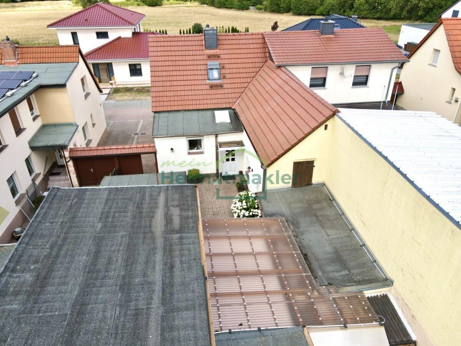 Luftbild Doppelhaush�lfte Nienburg (Saale)