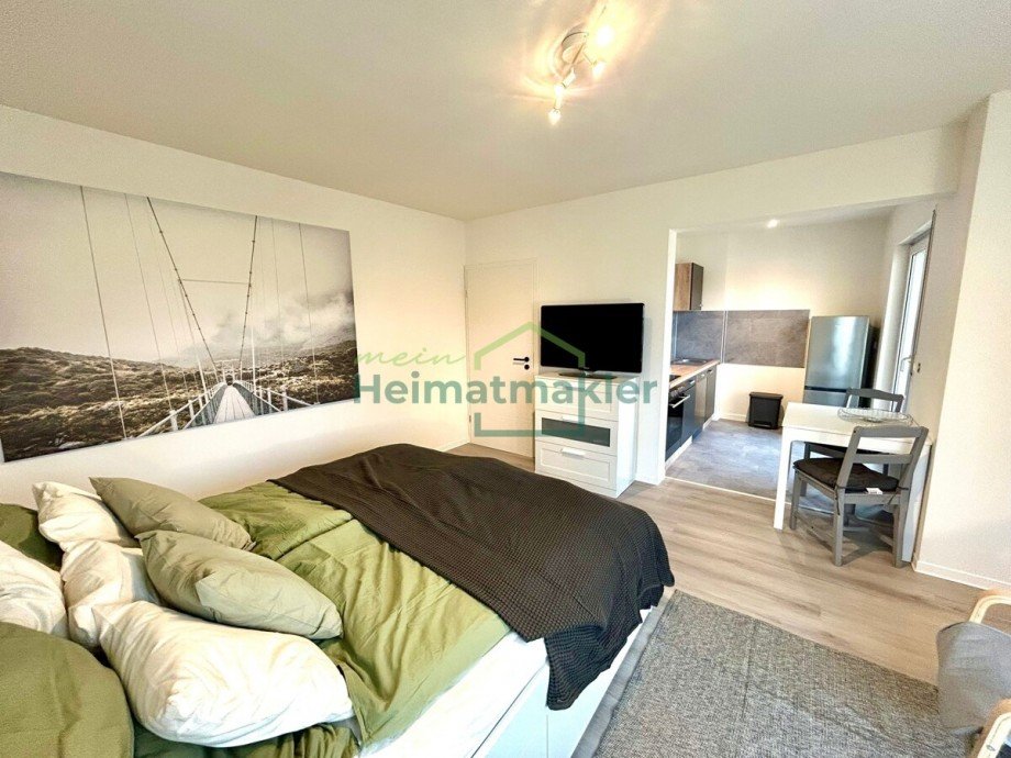 Wohnbereich mit K�che Etagenwohnung Thalheim