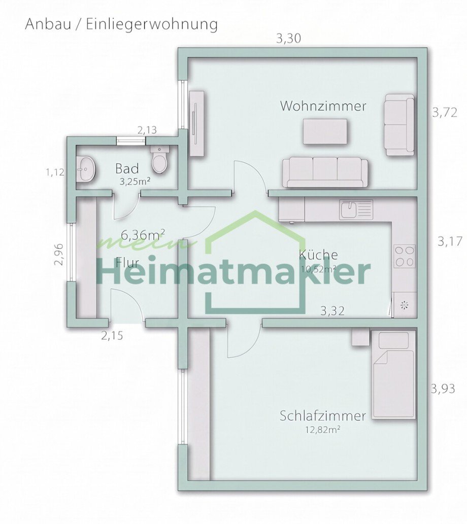 Einliegerwohnung Doppelhaush�lfte Nienburg (Saale)