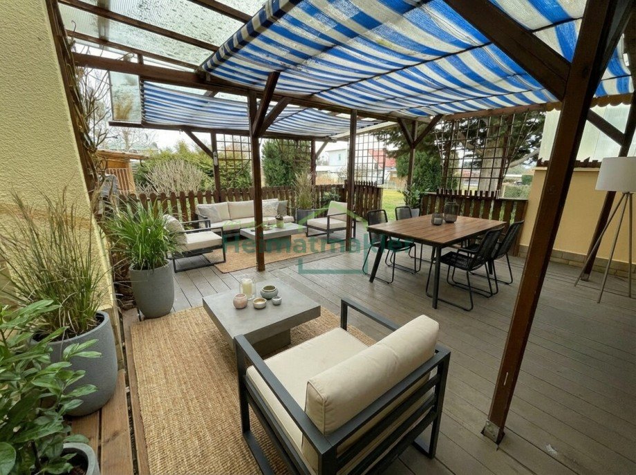 �berdachte Terrasse Doppelhaush�lfte Bernburg