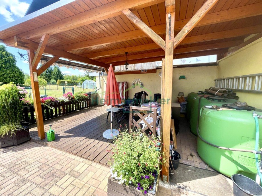 Terrasse Doppelhaush�lfte Nienburg (Saale)