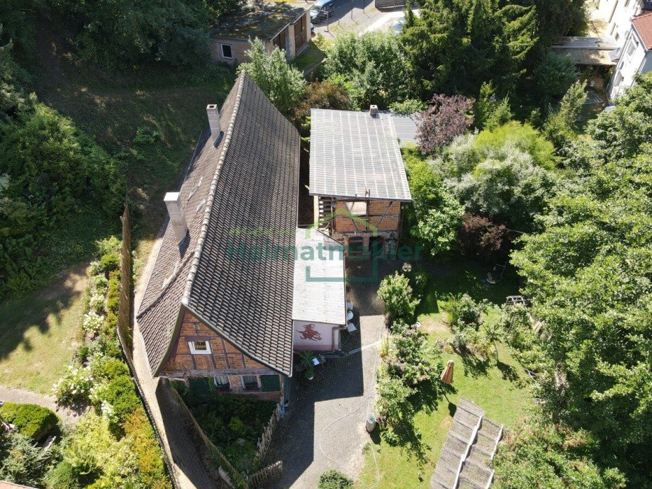 Luftbild 2 Einfamilienhaus Arnstein OT Stangerode