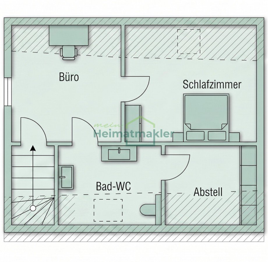 Dachgeschoss Doppelhaush�lfte Nienburg (Saale)