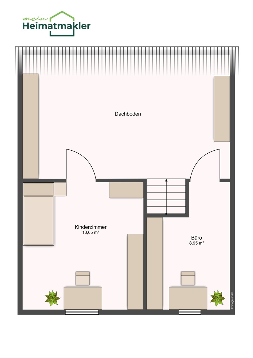 Dachgeschoss Reihenmittelhaus Bernburg