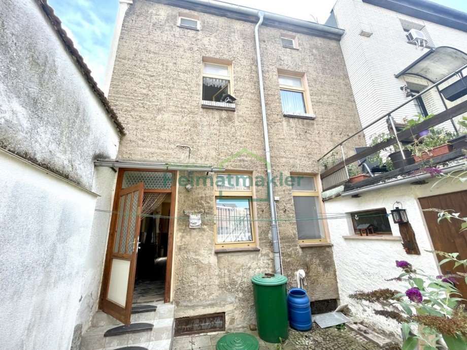 R�ckansicht Reihenmittelhaus Bernburg