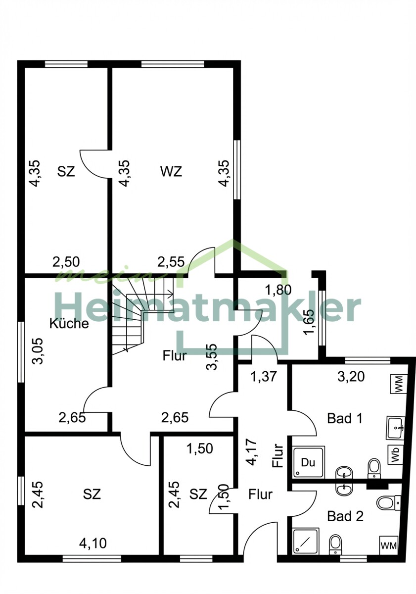 Grundriss Erdgeschoss Einfamilienhaus Aschersleben / Klein Schierstedt