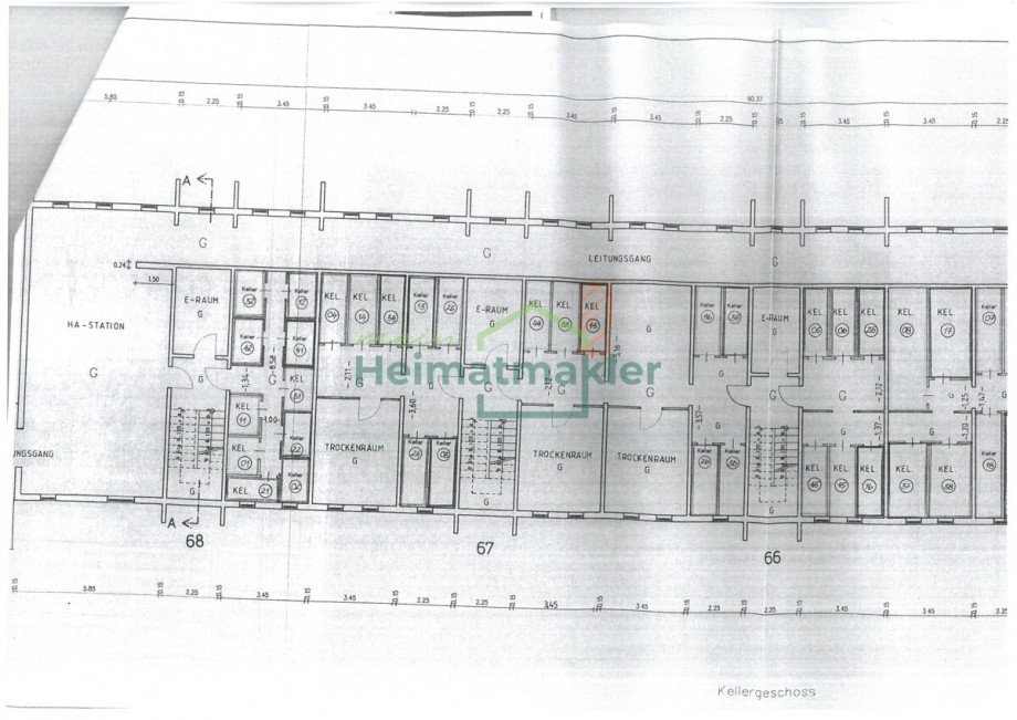 Grundriss KG Etagenwohnung Magdeburg