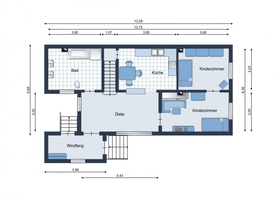Erdgeschoss Doppelhaush�lfte Bernburg