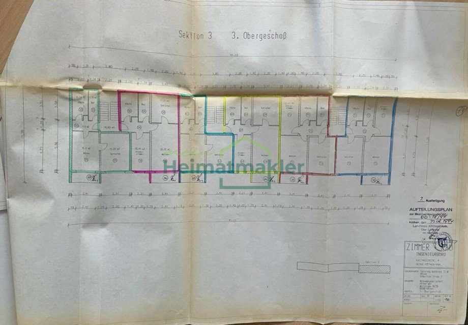 Obergeschoss 3 WE 71 Etagenwohnung K�then