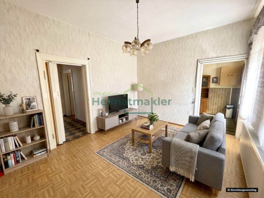 EG - Wohnzimmer - m�bliert Reihenmittelhaus Bernburg
