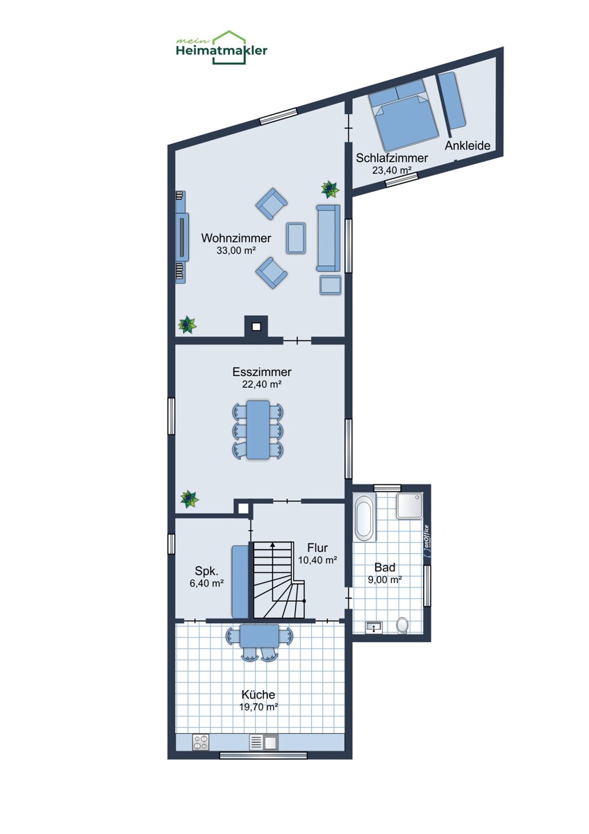1. Obergeschoss Einfamilienhaus Welbsleben