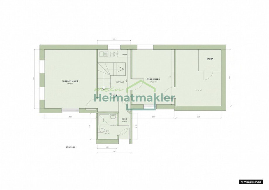 Grundriss EG Einfamilienhaus Arnstein OT Stangerode