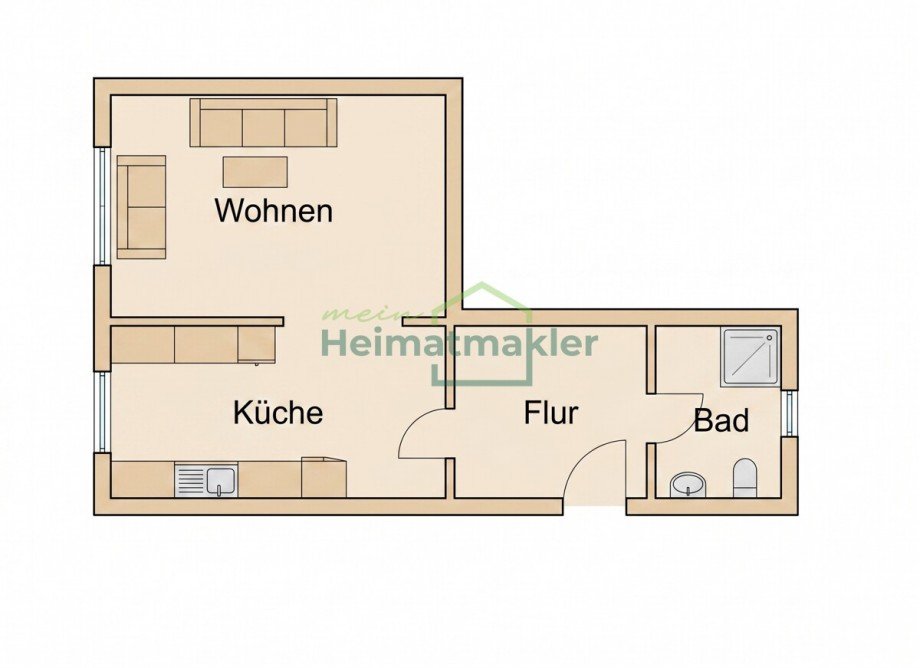 Grundriss Erdgeschosswohnung Aschersleben
