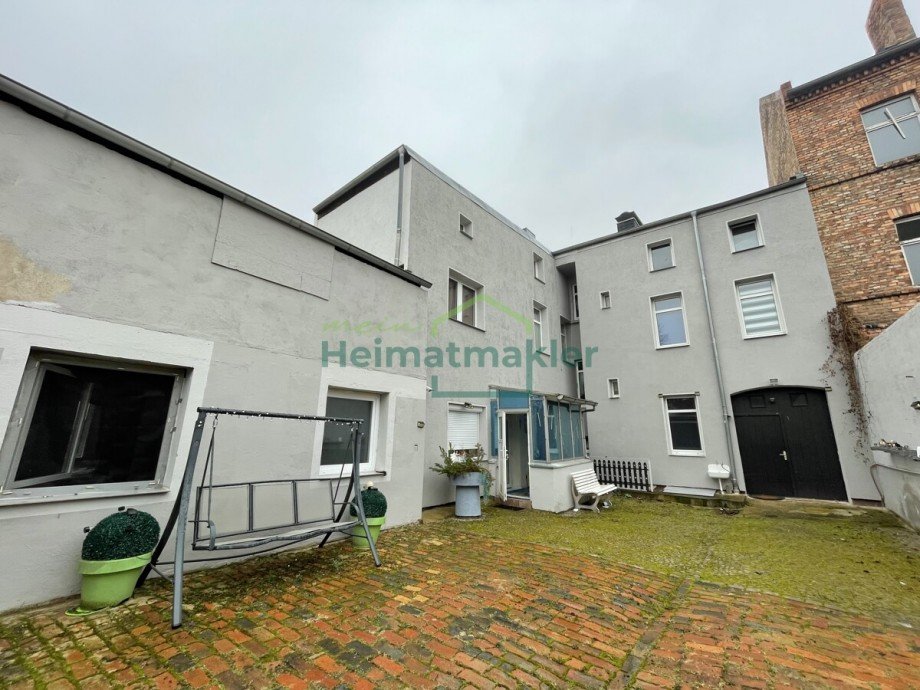 Ansicht Hof mit Anbau Mehrfamilienhaus Aschersleben
